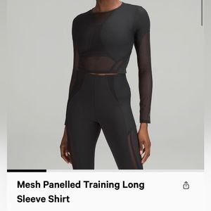 Lululemon Mesh Panelled Training Long Sleeve